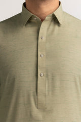 Slub Karandi Unstitched Fabric Blended-LF