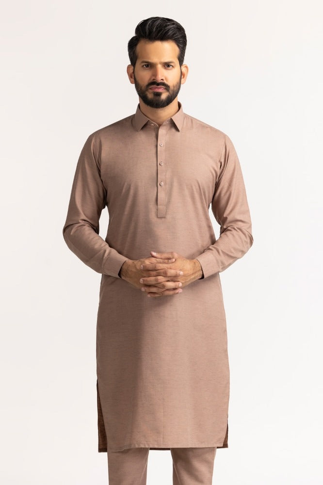 Slub Karandi Unstitched Fabric Blended-LF