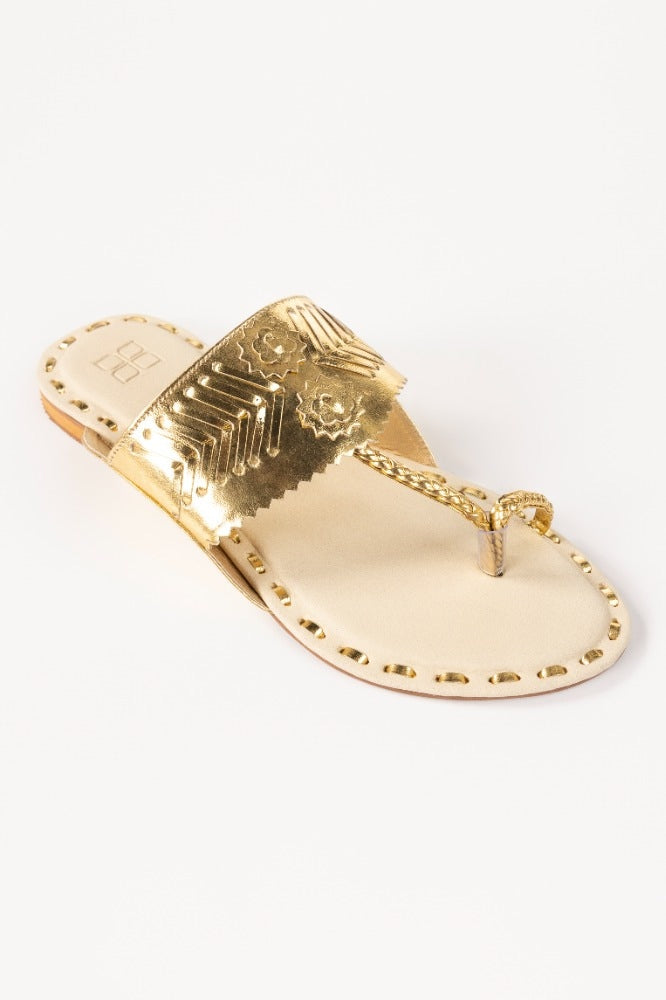 Beige Kolhapuri IWE-KLP24-011