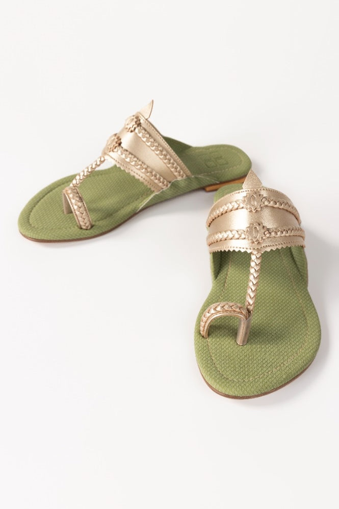 Beige Ladies Kolhapuri