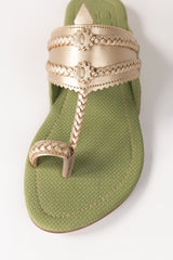 Beige Ladies Kolhapuri IWE-KLP24-23