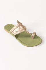 Beige Ladies Kolhapuri IWE-KLP24-23