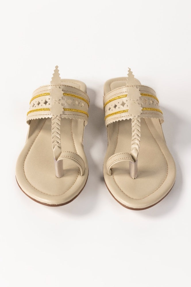 Beige Kolhapuri