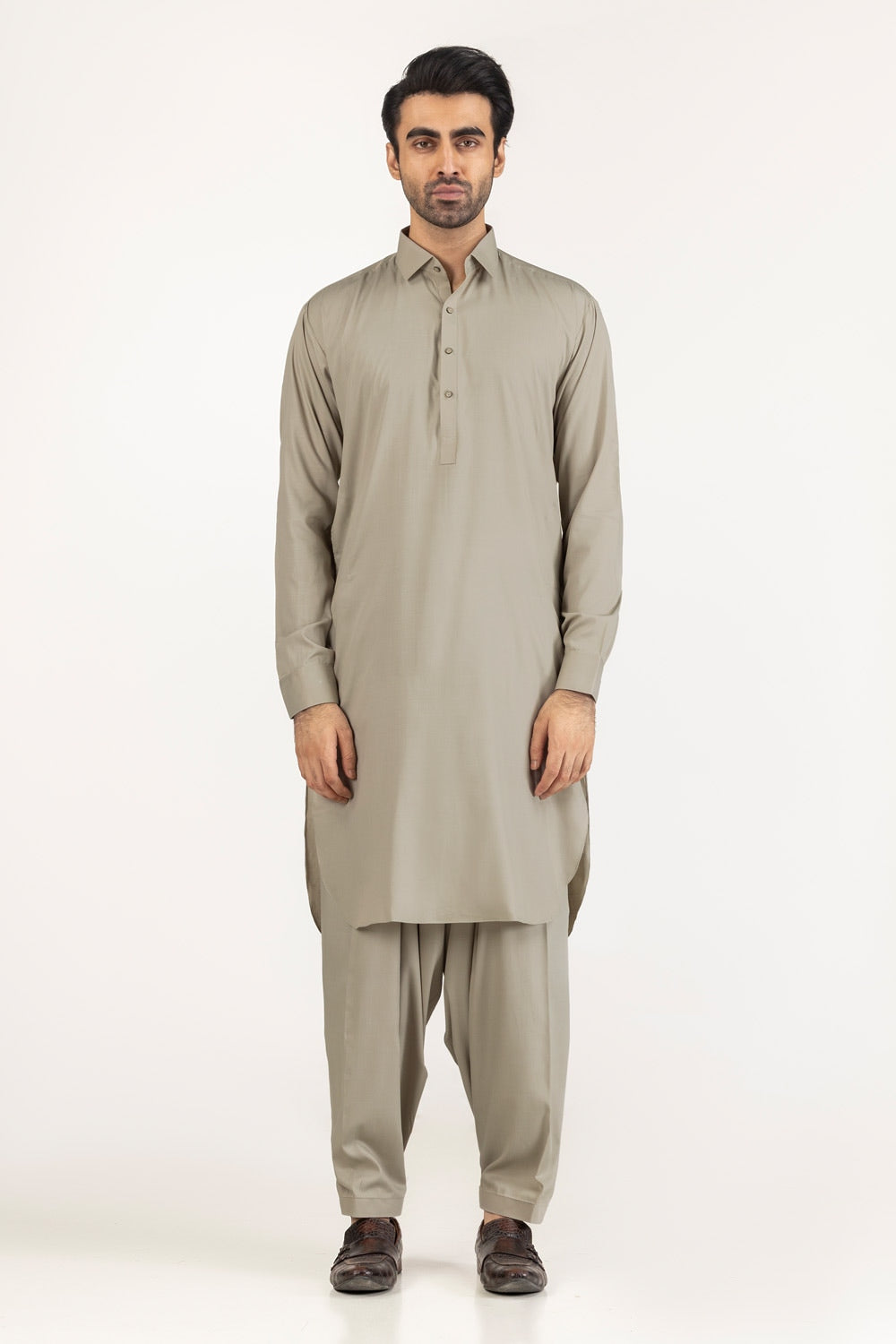 Gini Gold Unstitched Fabric Blended