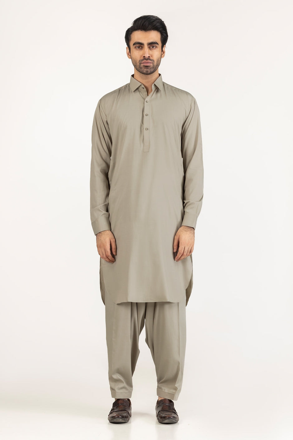 Gini Gold Unstitched Fabric Blended