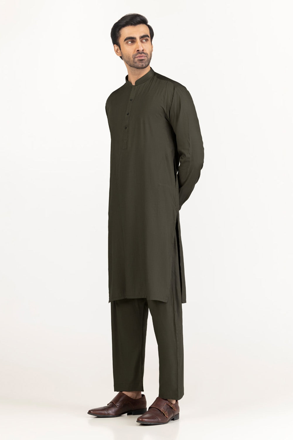 Gini Gold Unstitched Fabric Blended