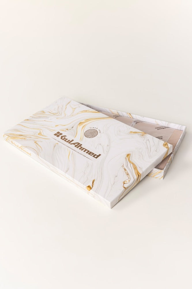 Embroidered Collection FD C003 Unstitched Fabric Cotton with Gift Box