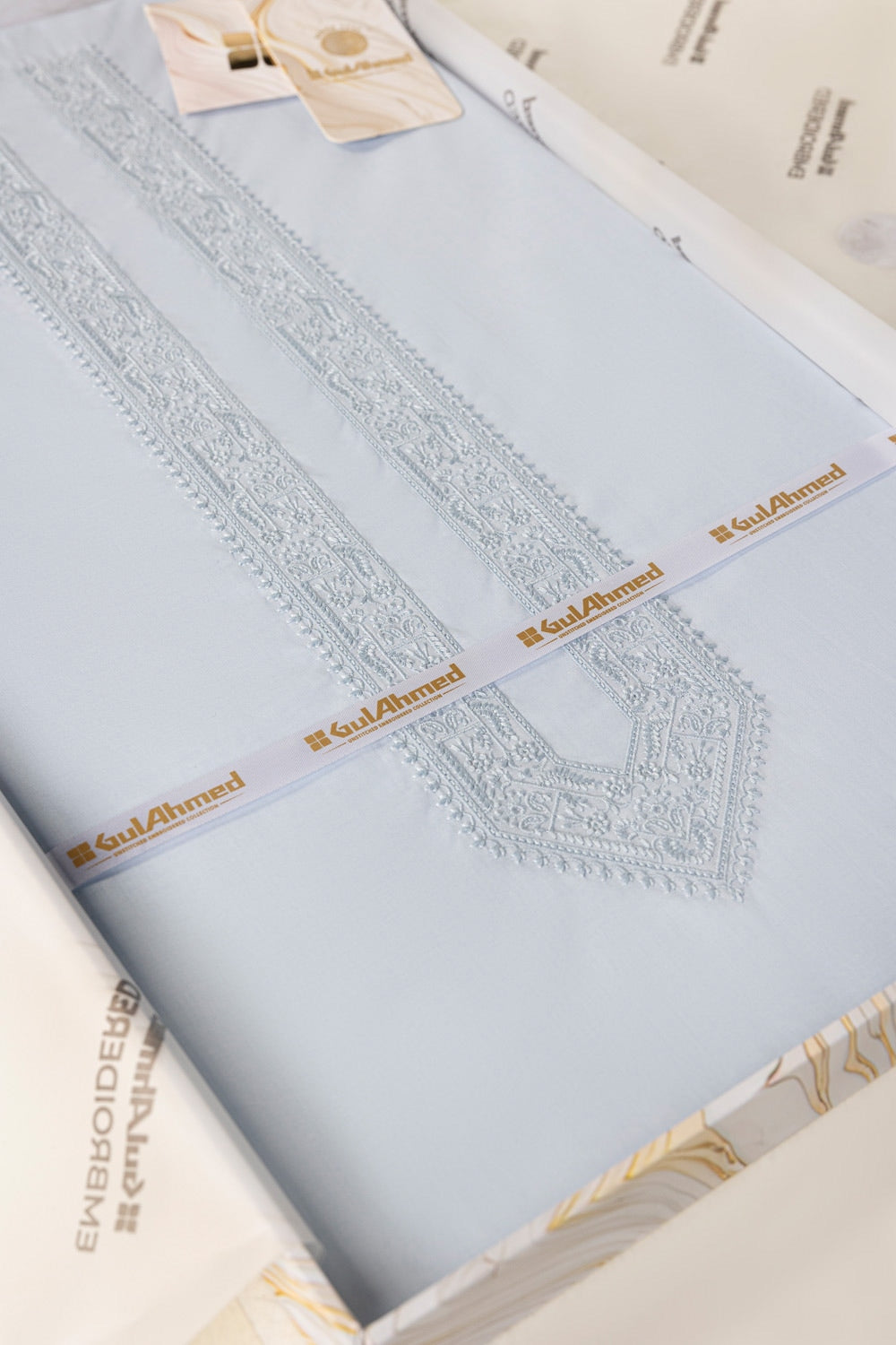 Embroidered Collection FD C005 Unstitched Fabric Cotton with Gift Box