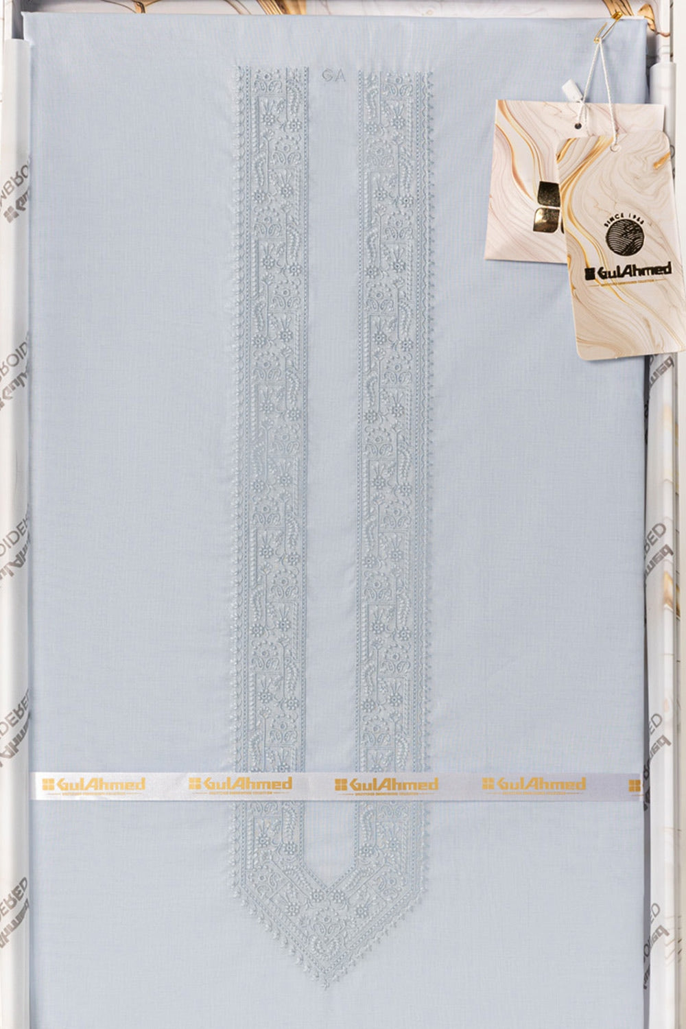 Embroidered Collection FD C005 Unstitched Fabric Cotton with Gift Box
