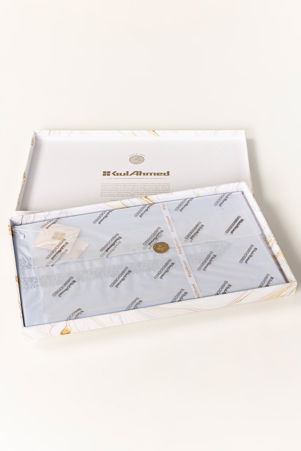 Embroidered Collection FD C005 Unstitched Fabric Cotton with Gift Box