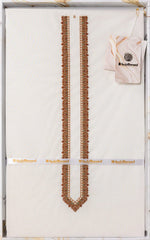 Embroidered Collection FD OW002 Unstitched Fabric Cotton with Gift Box