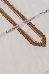 Embroidered Collection FD OW002 Unstitched Fabric Cotton with Gift Box