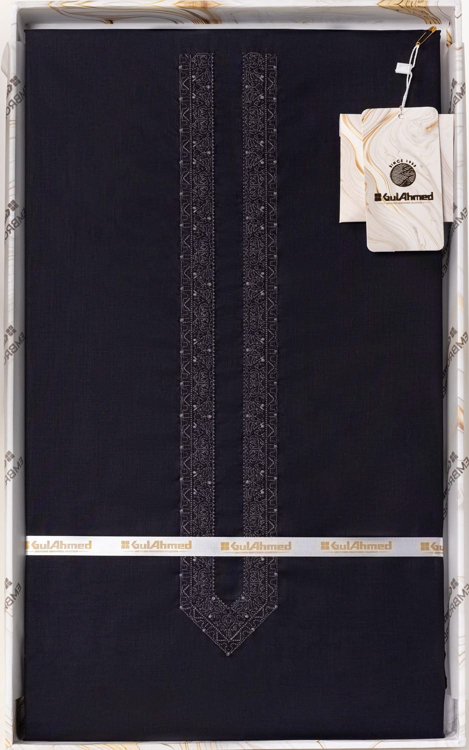 Embroidered Collection FD DC006 Unstitched Fabric Cotton with Gift Box
