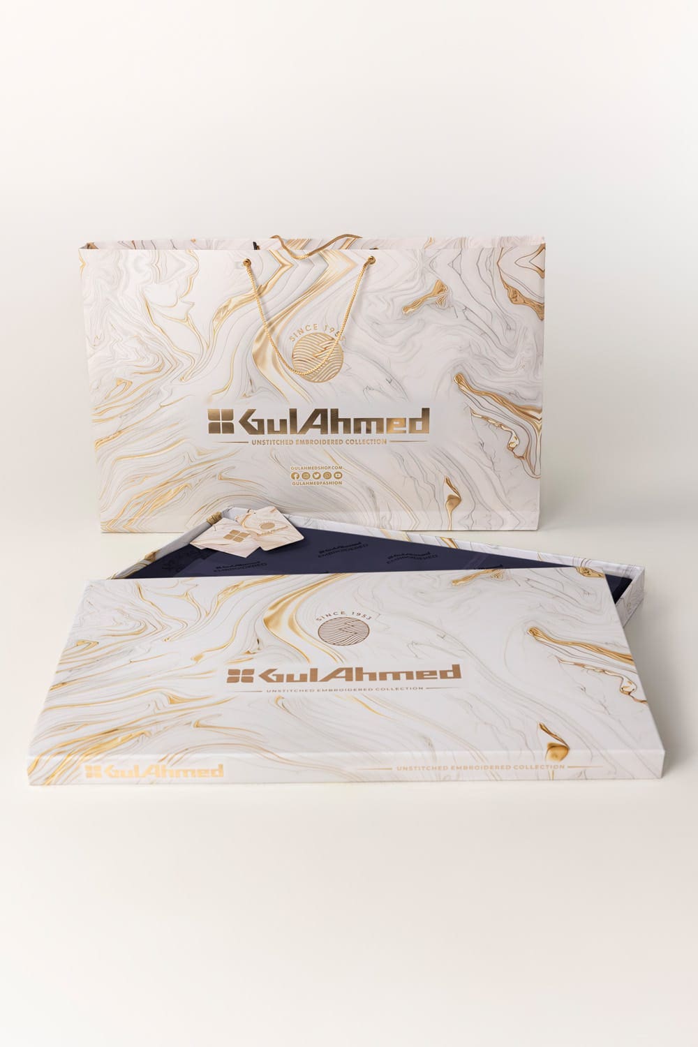 Embroidered Collection FD DC006 Unstitched Fabric Cotton with Gift Box