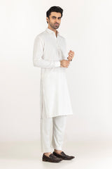 White Gold Unstitched Fabric Blended-LF