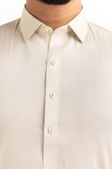 White Gold Unstitched Fabric Blended-LF