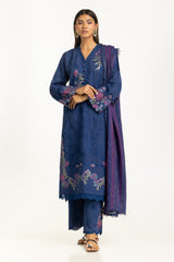 3PC Cambric Embroidered Suit IPSTD-44381