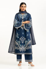 3PC Cambric Embroidered Suit IPSTD-55082