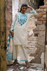 3PC Cambric Embroidered Suit IPSTD-77102