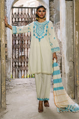 3PC Cambric Embroidered Suit IPSTD-77102