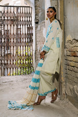 3PC Cambric Embroidered Suit IPSTD-77102