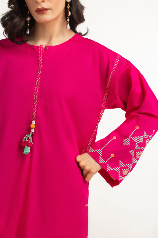 3PC Cambric Embroidered Suit IPSTD-77103