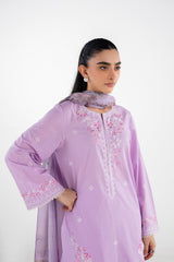 3PC Cambric Embroidered Suit IPSTD-77257