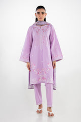 3PC Cambric Embroidered Suit IPSTD-77257