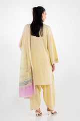 3PC Cambric Embroidered Suit IPSTD-77536