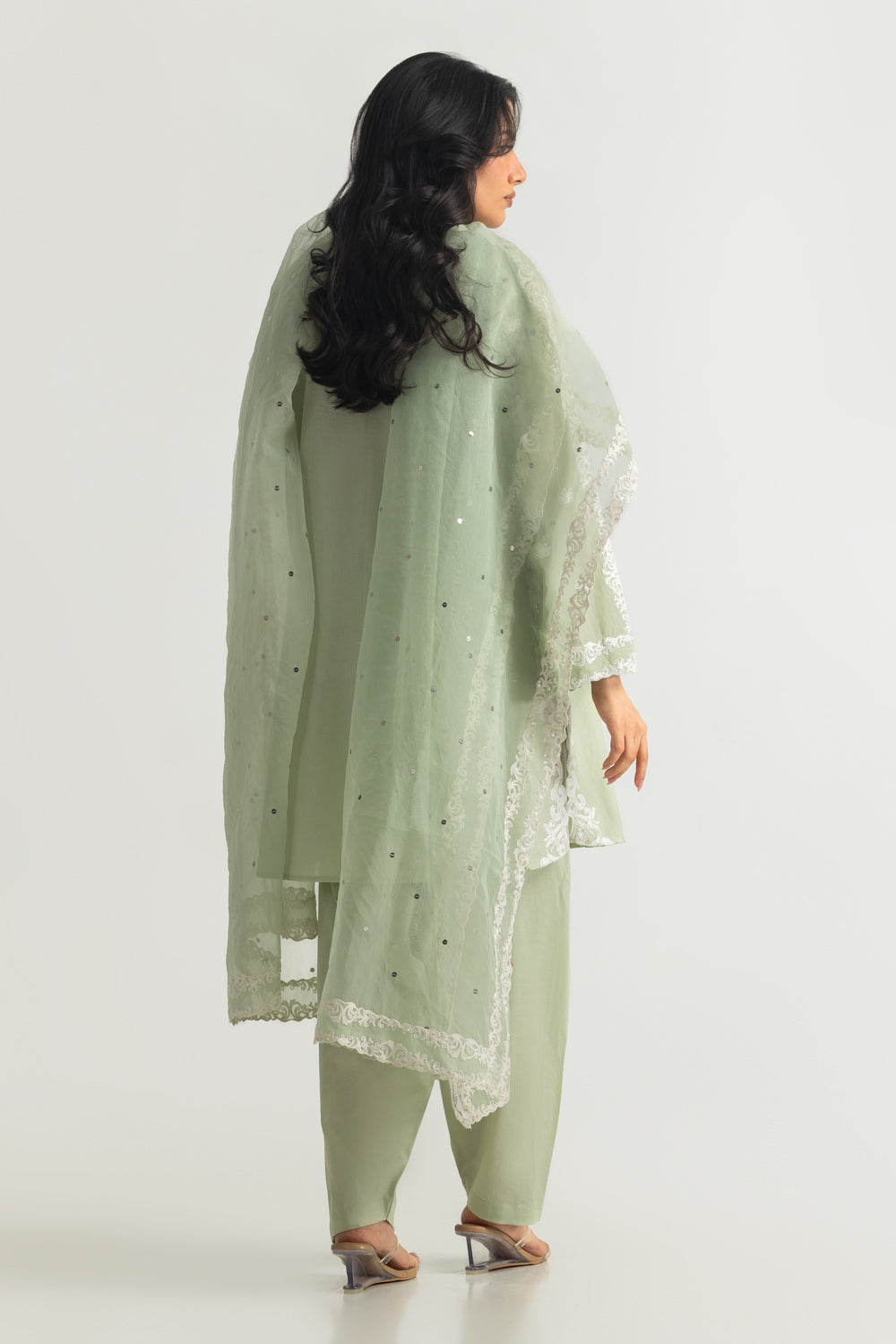 3PC Cambric Embroidered Suit