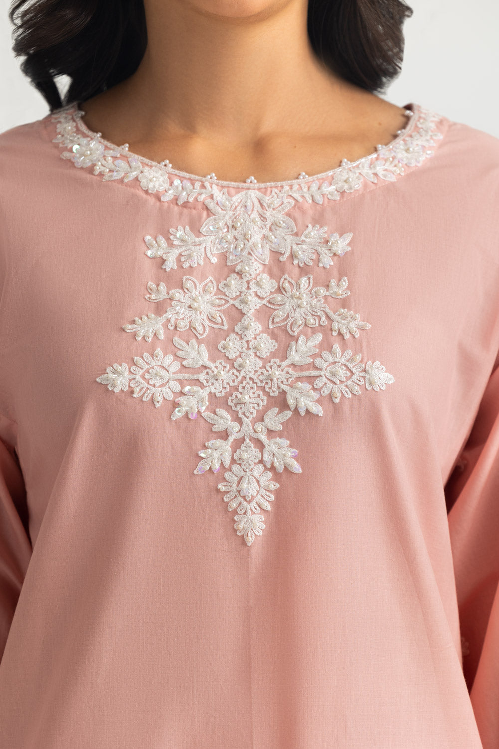 3PC Cambric Embroidered Suit