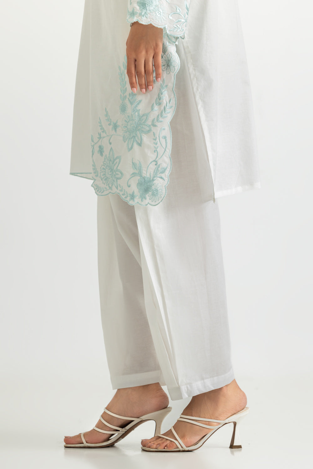 3PC Cambric Embroidered Suit