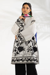 3PC Cambric Embroidered Suit With Scarf IPST-SCF-77408