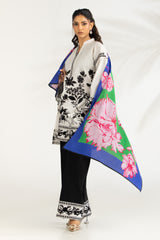 3PC Cambric Embroidered Suit With Scarf IPST-SCF-77408