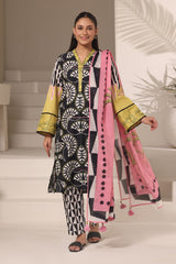 3PC Cambric Printed Suit