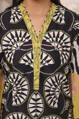 3PC Cambric Printed Suit