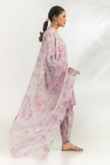 3PC Cambric Printed Suit With Embroidered IPSTD-77174