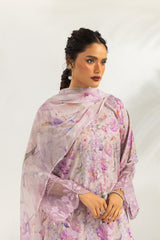 3PC Cambric Printed Suit With Embroidered IPSTD-77174