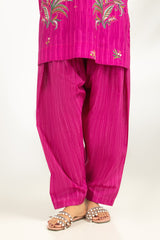 3PC Cambric Printed Suit With Scarf IPST-SCF-77396