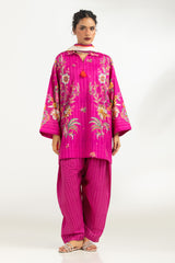 3PC Cambric Printed Suit With Scarf IPST-SCF-77396