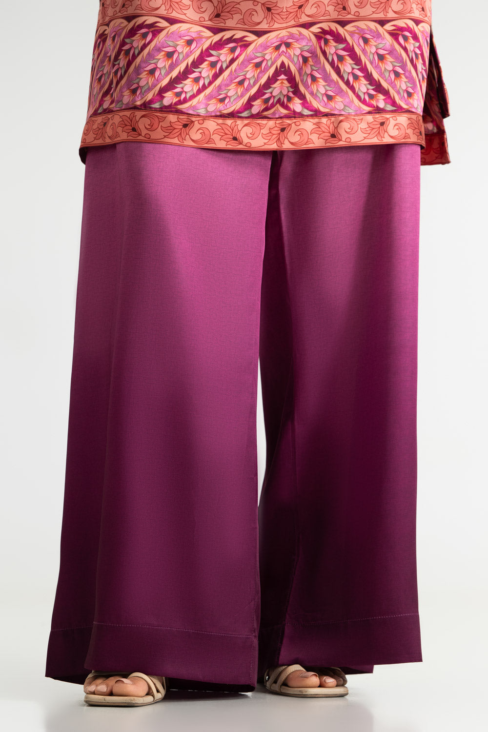 3PC Charmeuse Silk Printed Suit