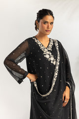 3PC Chiffon Embroidered Suit IPSTD-55214
