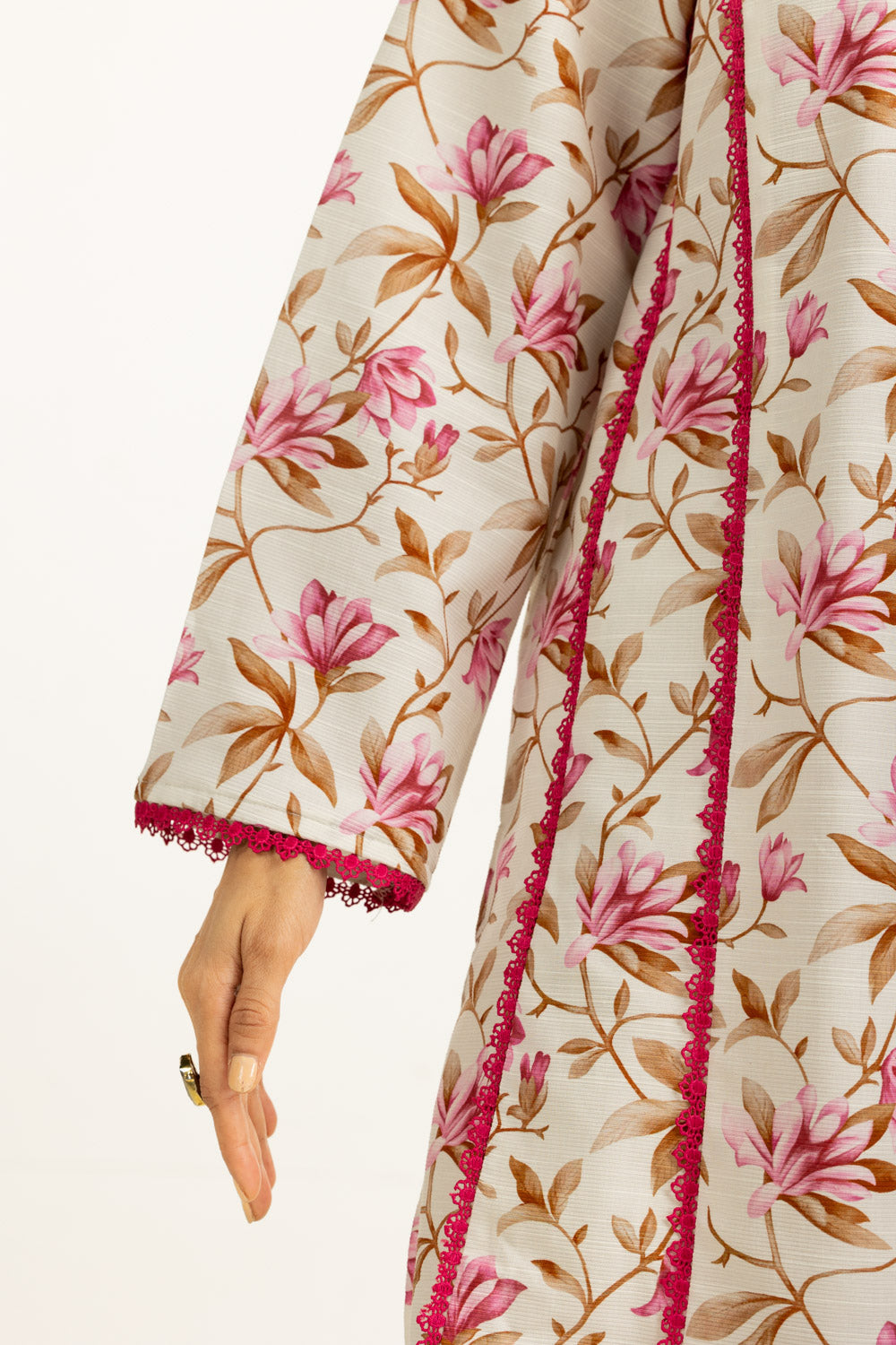 3PC Corduroy Printed Suit