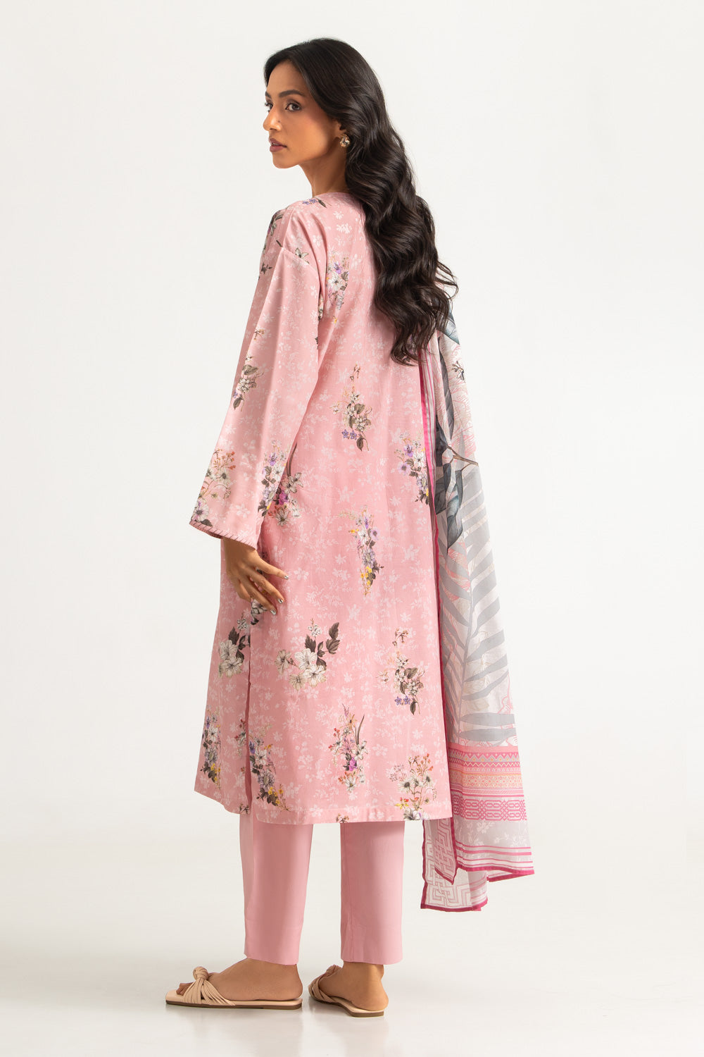 3PC Cotton Printed Suit