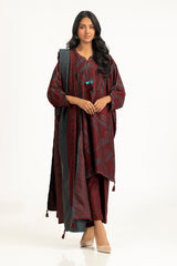 3PC Cotton Viscose Jacquard Suit IUSTKSD-1422