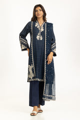 3PC Denier Jacquard Embroidered Suit IPSTD-44443