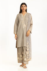 3PC Denier Jacquard Embroidered Suit IPSTD-44446