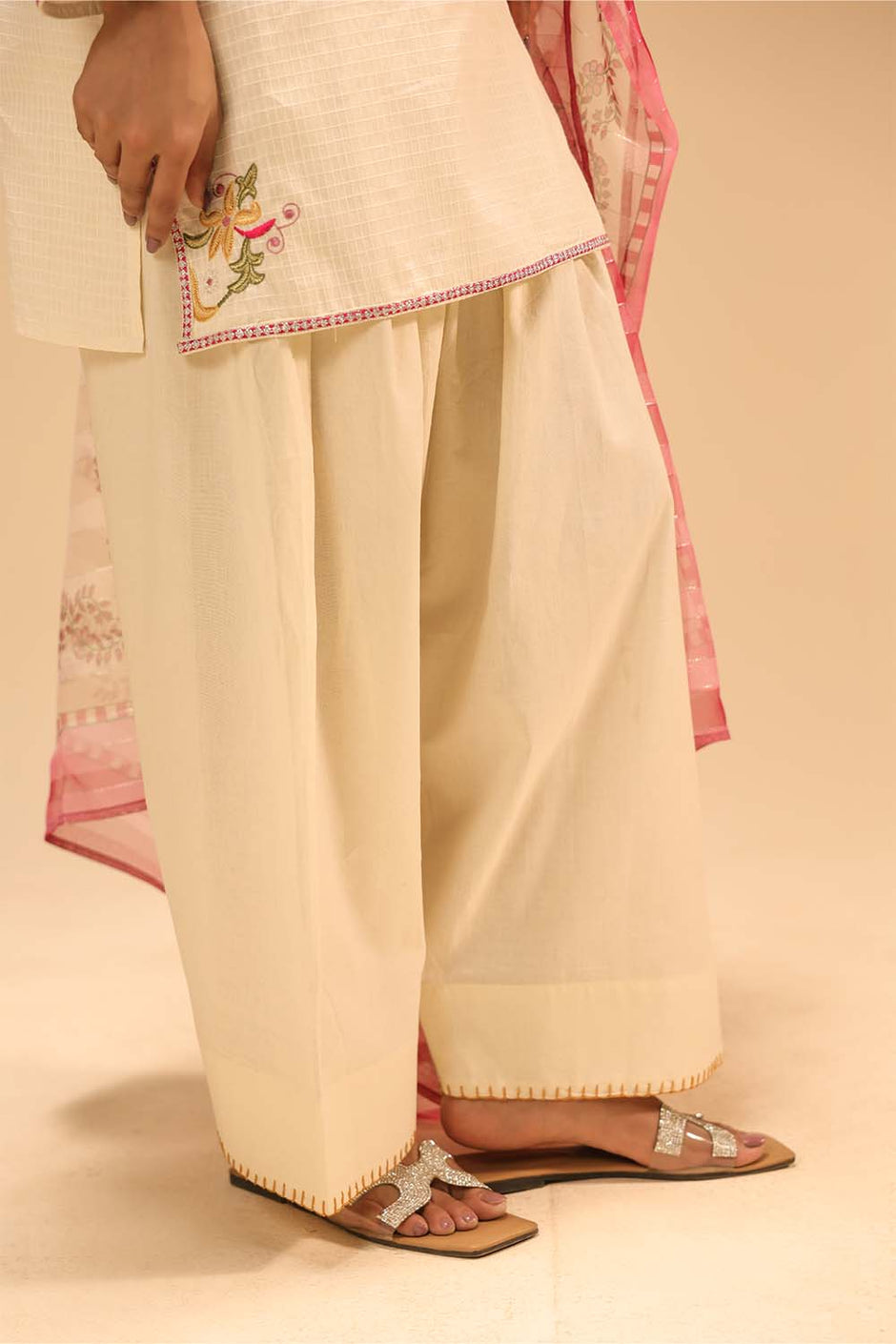 3PC Dobby Embroidered Suit