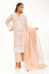 3PC Dobby Embroidered Suit IUSTKSD-1075