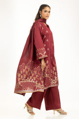3PC Doria Lawn Jacquard Suit IUSTKSD-1083